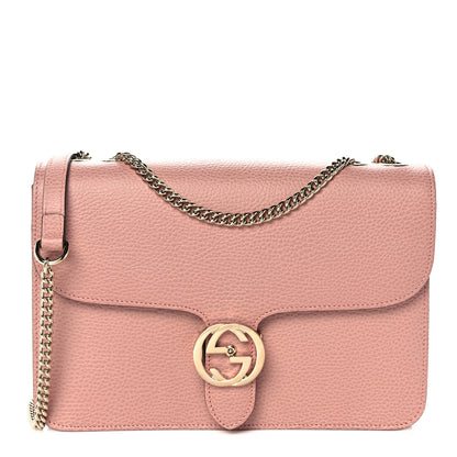 Gucci Dollar Calfskin Interlocking G Shoulder Bag Soft Pink 1 of 10