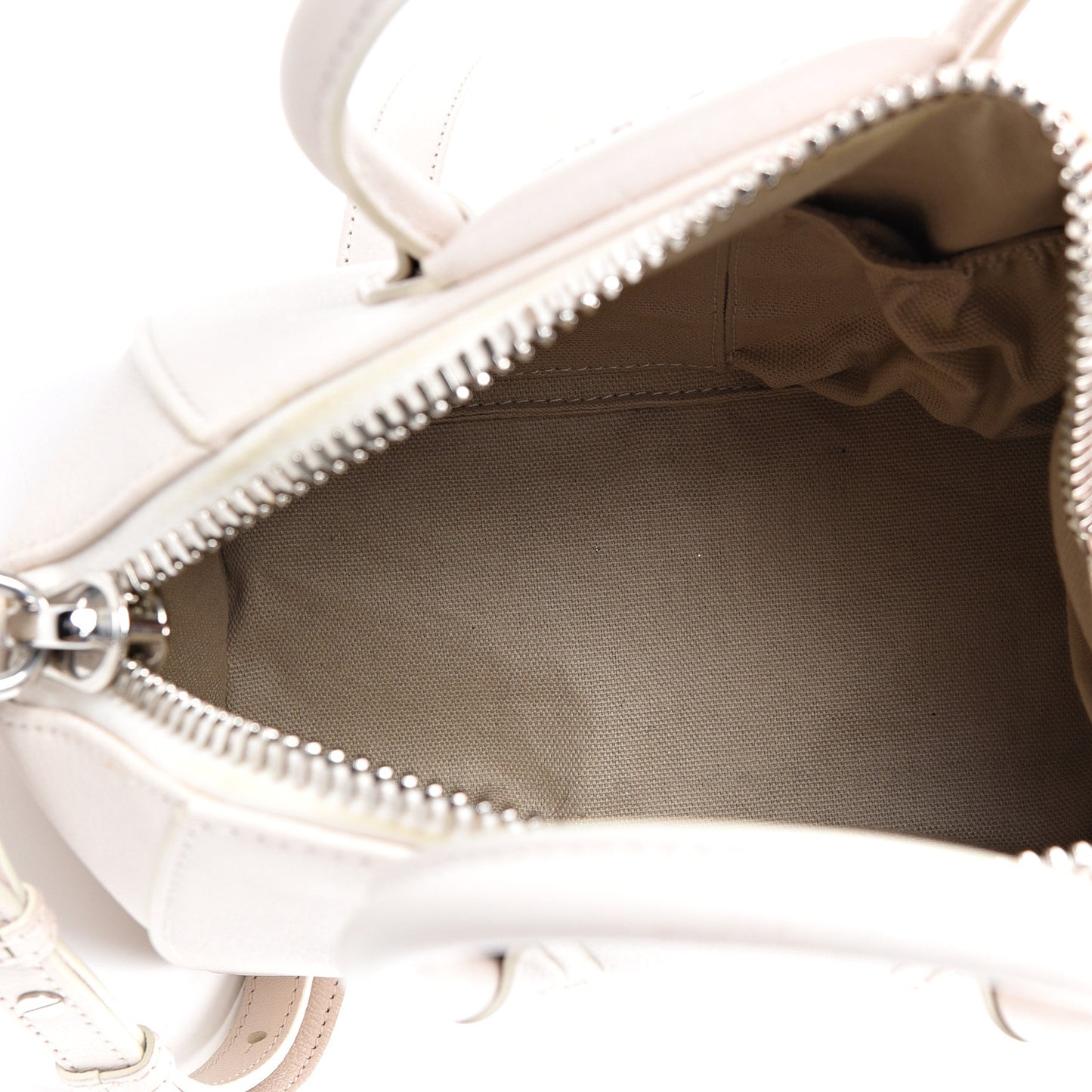 Sugar Goatskin Mini Antigona White