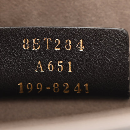 Fendi Vitello Century F is Fendi Bi-Color FF 1974 Embossed Kan I Shoulder Bag Maya Black 7 of 11