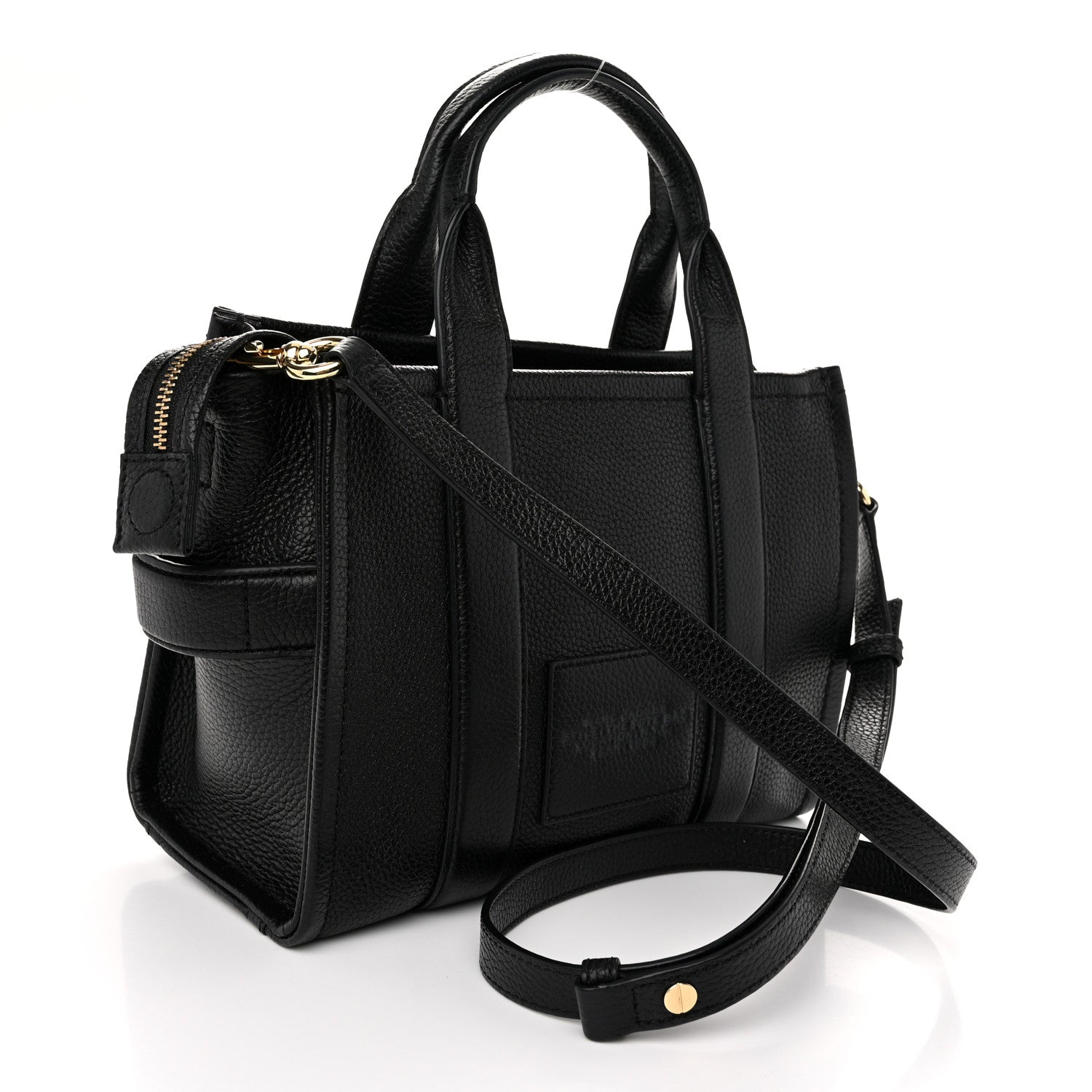 Marc Jacobs Grained Calfskin Small The Tote Bag Black 3 of 11