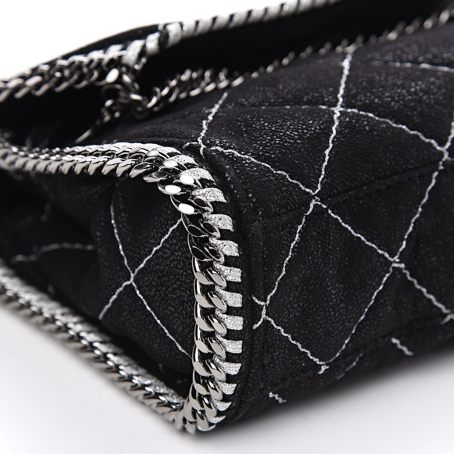 Shaggy Deer Quilted Mini Falabella Black