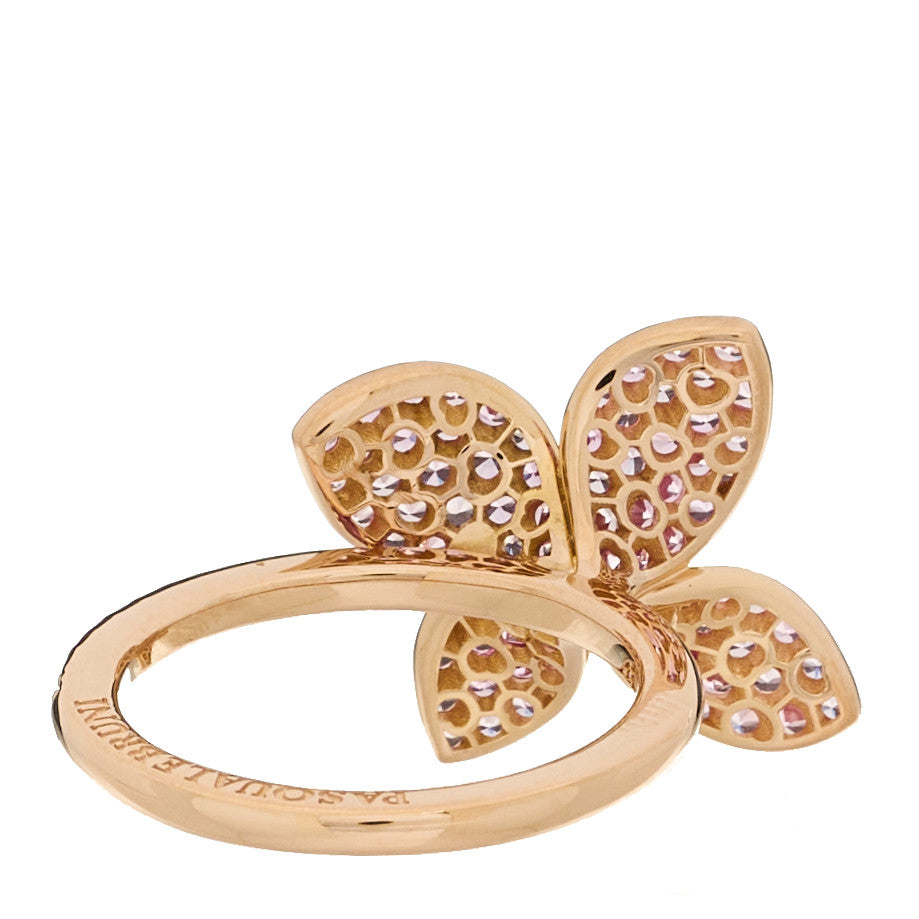 Pasquale Bruni 18K Rose Gold Pink Sapphire Petit Garden Ring 53 6.5 3 of 5