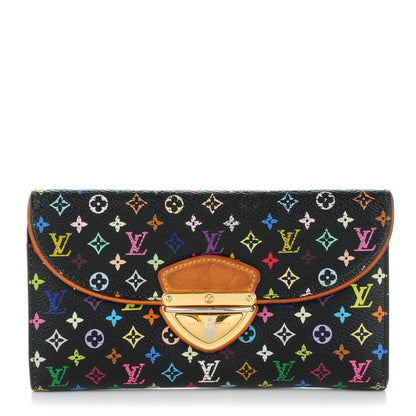 Louis Vuitton Monogram Multicolor Eugenie Wallet Black 1 of 9