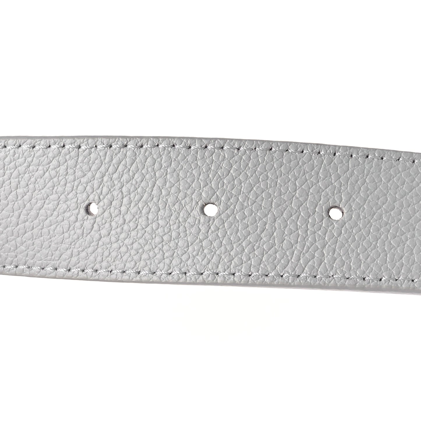 Taurillon Calfskin LV Initiales Reversible Belt 80 32 White Pink