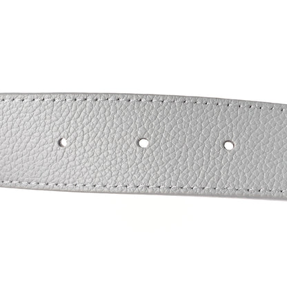 Louis Vuitton Taurillon Calfskin LV Initiales Reversible Belt 80 32 White Pink 5 of 7