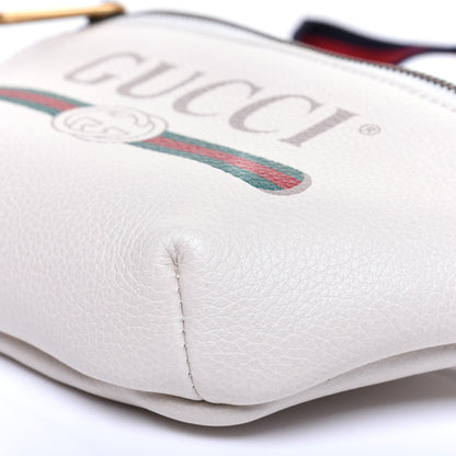 Gucci Grained Calfskin Small Logo Belt Bag White 7 of 10