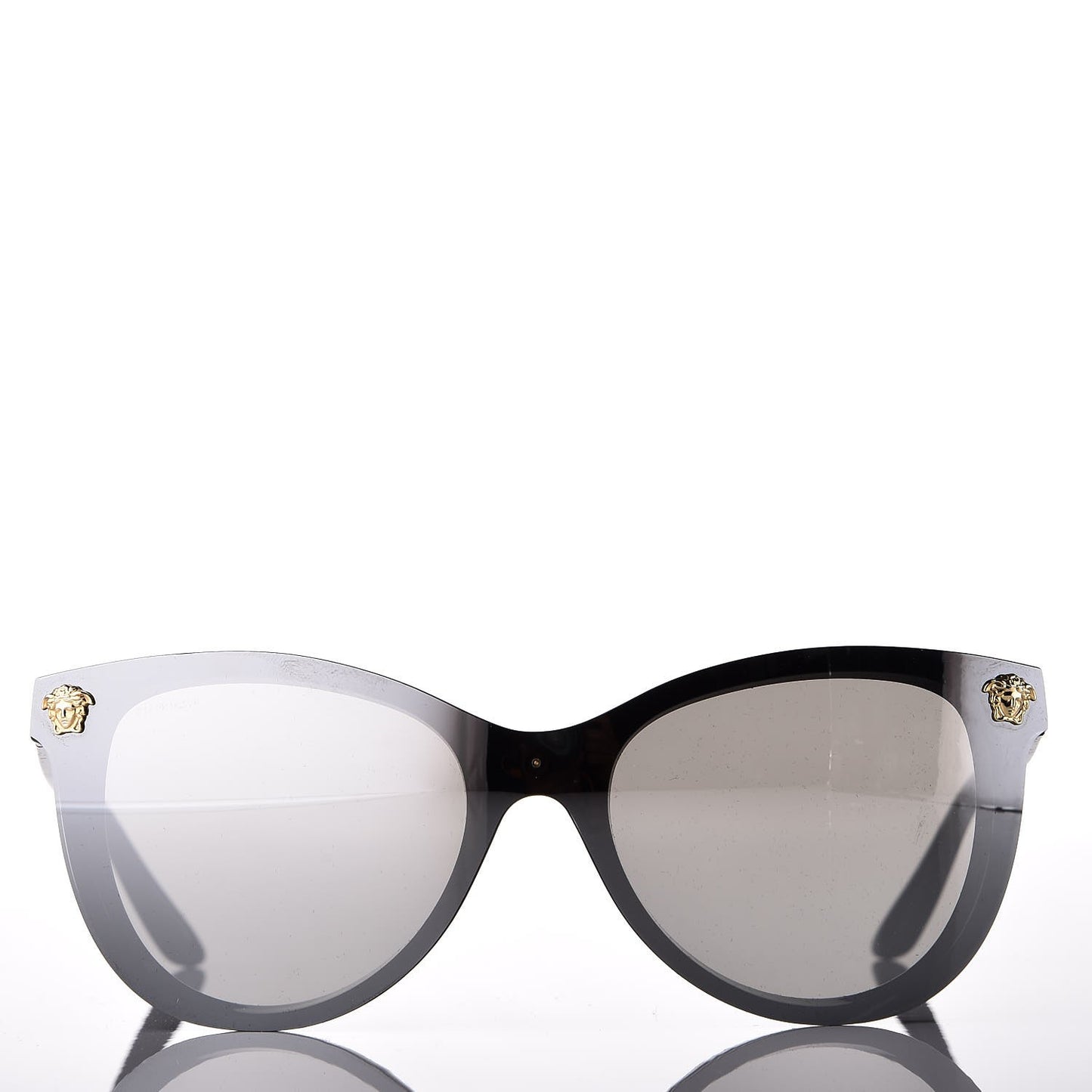Mirrored Cat Eye Sunglasses 4266 Black
