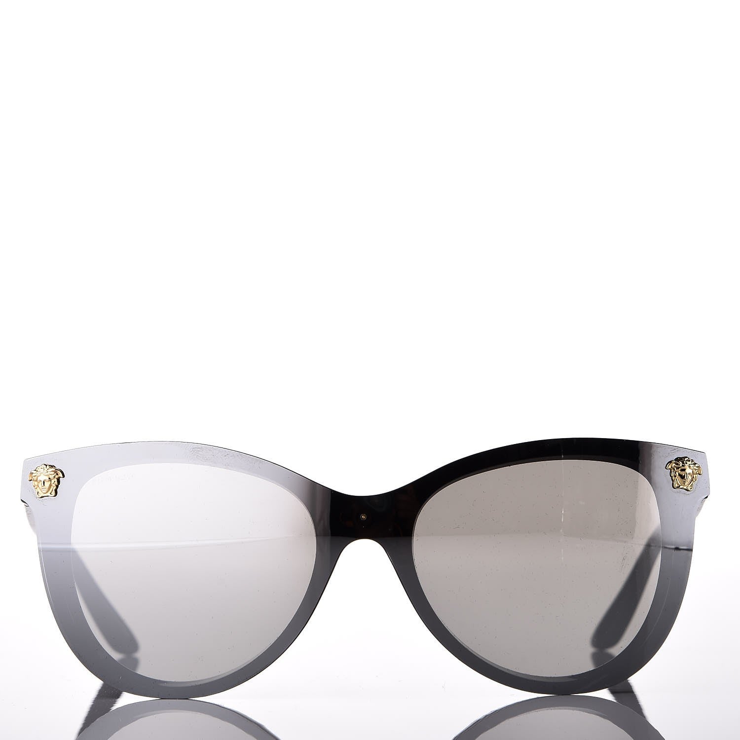 Versace Mirrored Cat Eye Sunglasses 4266 Black 2 of 9