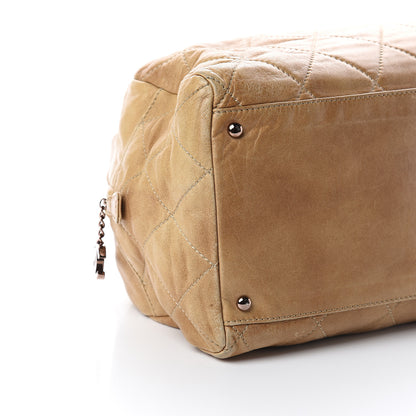 Chanel Lambskin Cloudy Bundle Bowler Beige 7 of 8