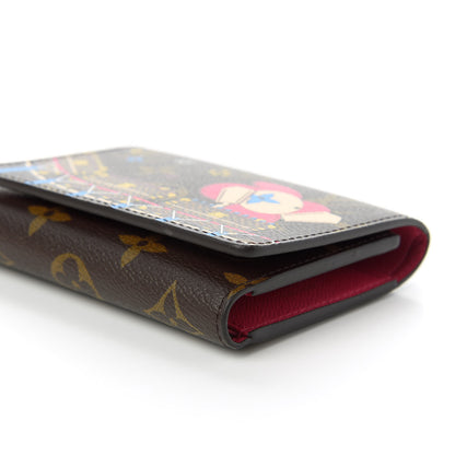 Louis Vuitton Monogram 2020 Christmas Animation Roller Coaster Victorine Wallet Pivoine 7 of 11