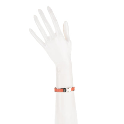Hermes Enamel Narrow Clic Clac H Bracelet PM Mango 2 of 6