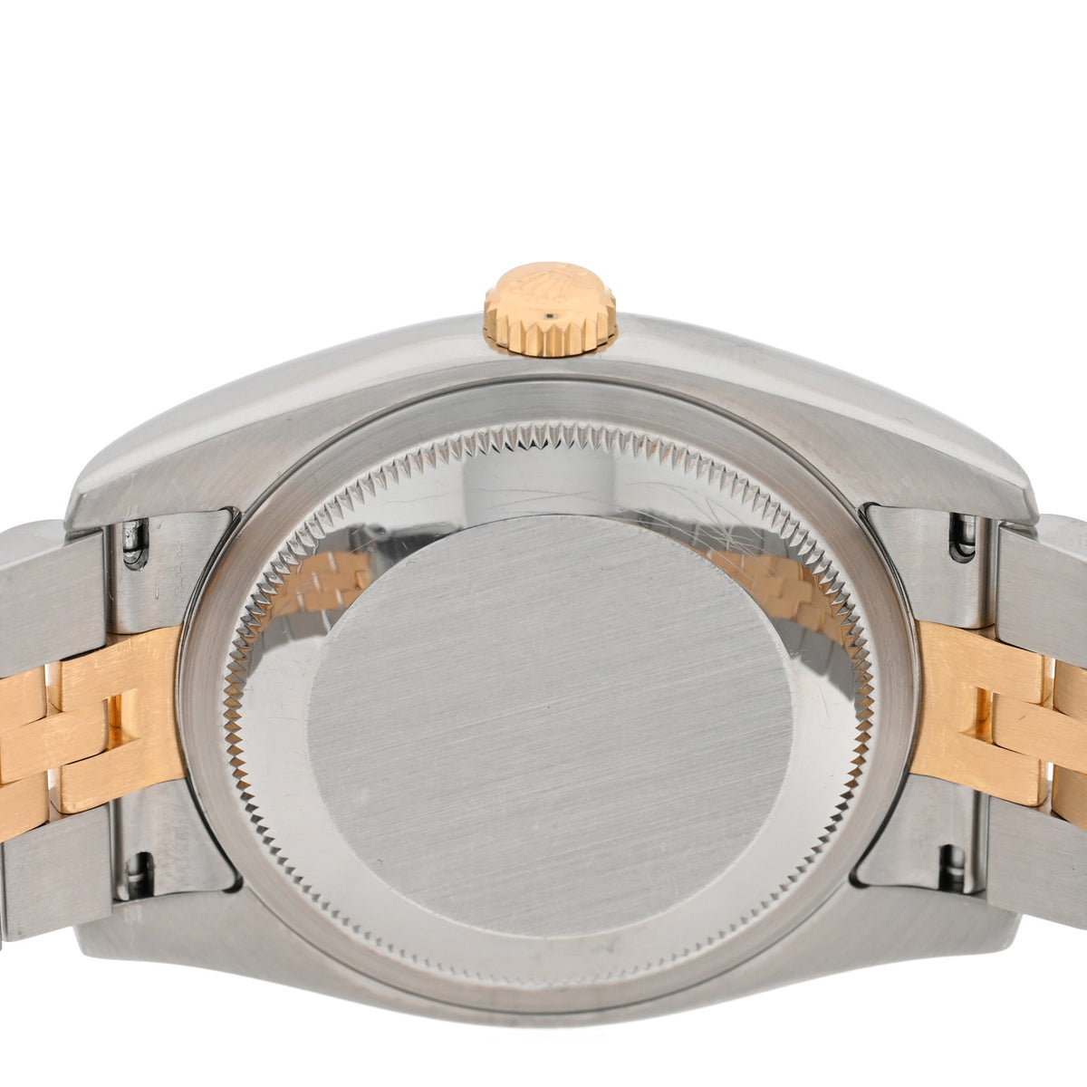 Stainless Steel 18K Yellow Gold Diamond 36mm Oyster Perpetual Datejust Watch Champagne 116233