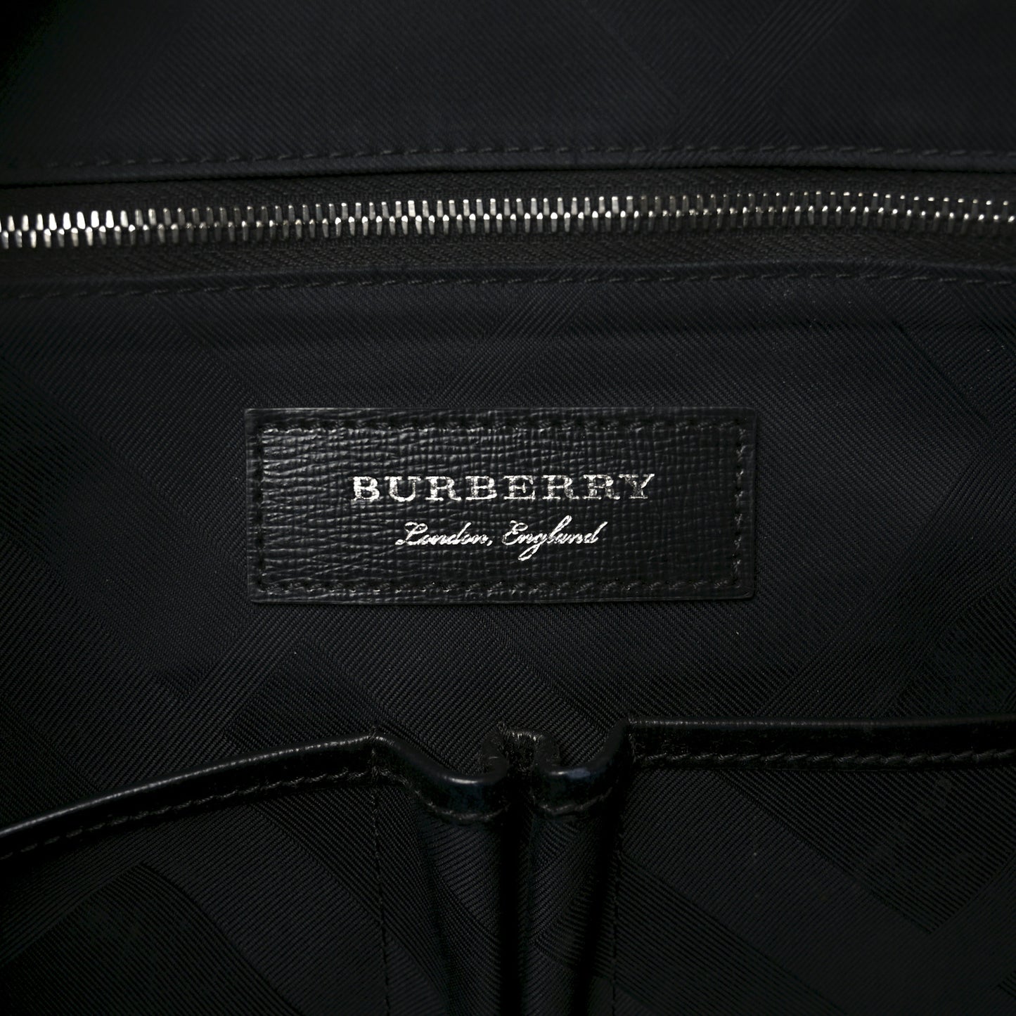 Textured Calfskin Bermondsey Business Briefcase Black