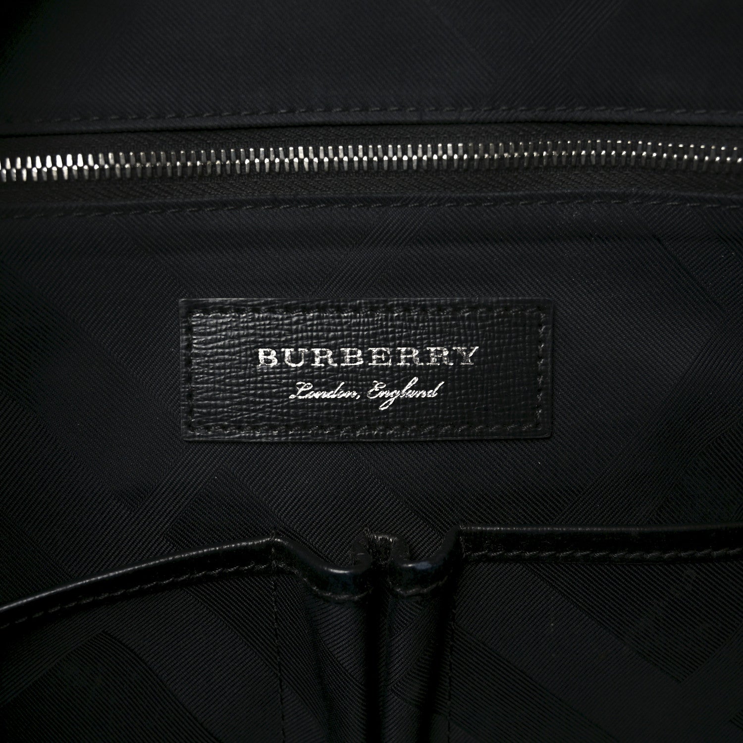 Burberry Textured Calfskin Bermondsey Business Briefcase Black 6 of 9