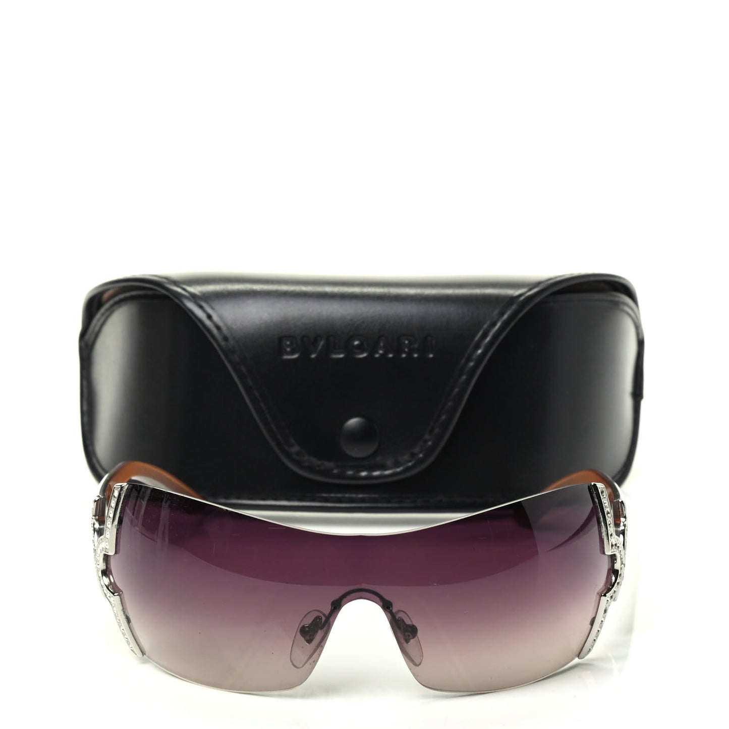 Crystal 651-B Sunglasses Tan Purple