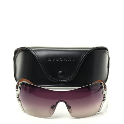 Bulgari Crystal 651-B Sunglasses Tan Purple 6 of 6