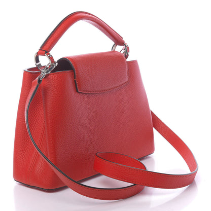 Louis Vuitton Taurillon Capucines BB Rubis 3 of 9