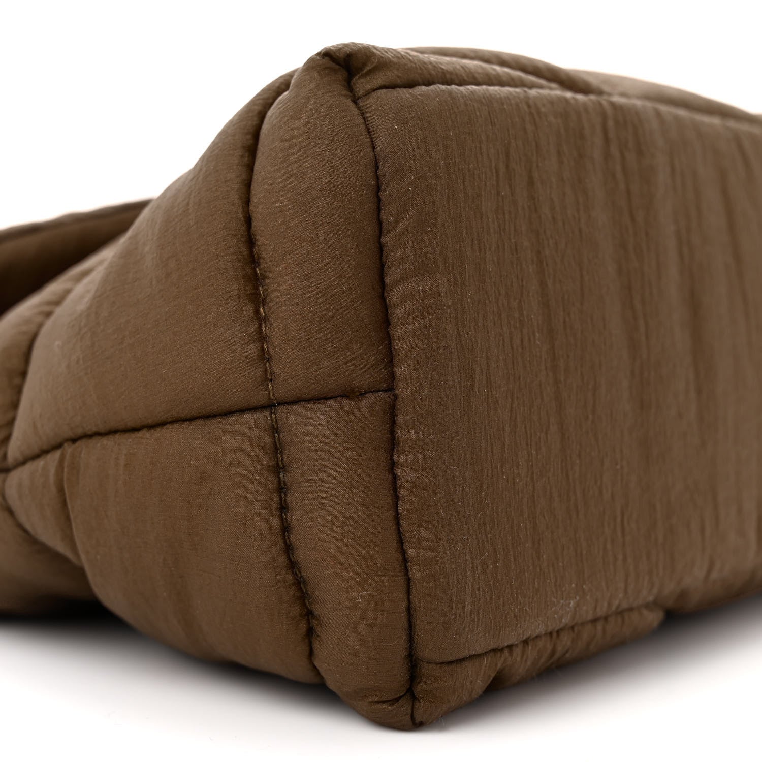 Saint Laurent Nylon Quilted Small Loulou Puffer Monogram Chain Satchel Tetri Brown 9 of 11