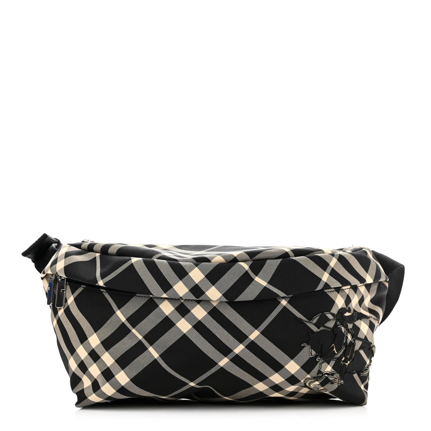 Burberry Nylon Essential Check Belt Bag Black Calico 1 of 10