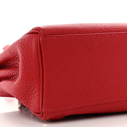 Hermes Taurillon Clemence Kelly Ado Backpack Rouge Casaque 9 of 10