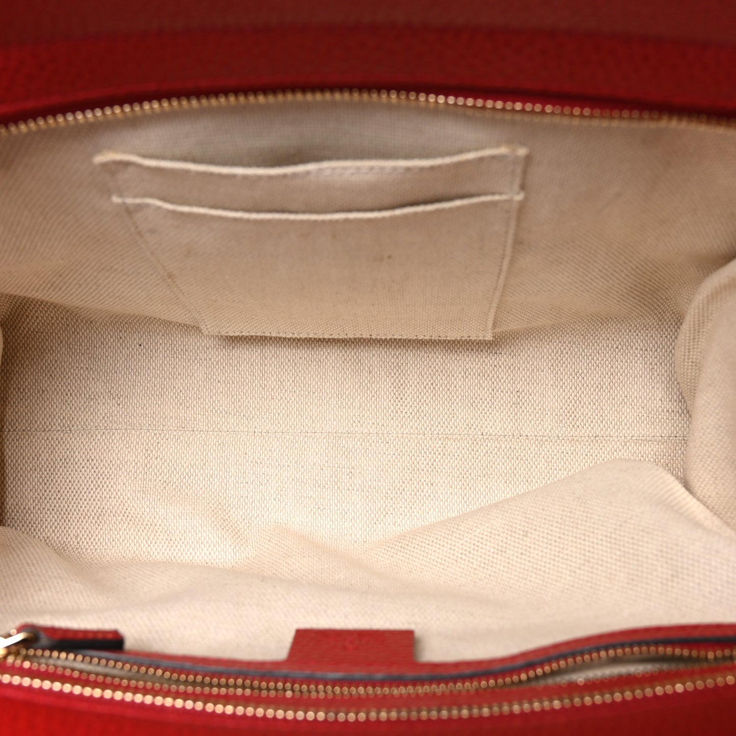 Dollar Calfskin Medium Soho Top Handle Satchel Hibiscus Red