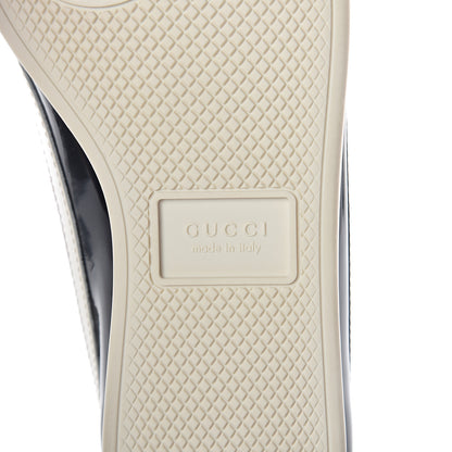 Gucci Patent Calfskin Crystal Womens Web Falacer Sneakers 38 Black 6 of 8