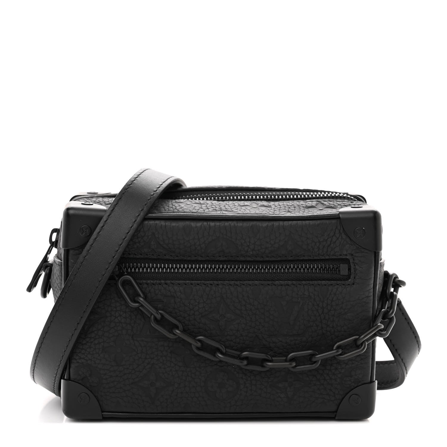 Louis Vuitton Taurillon Monogram Mini Soft Trunk Black 1 of 10