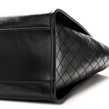 Chanel Aged Calfskin Medium Charms Deauville Tote Black 10 of 10