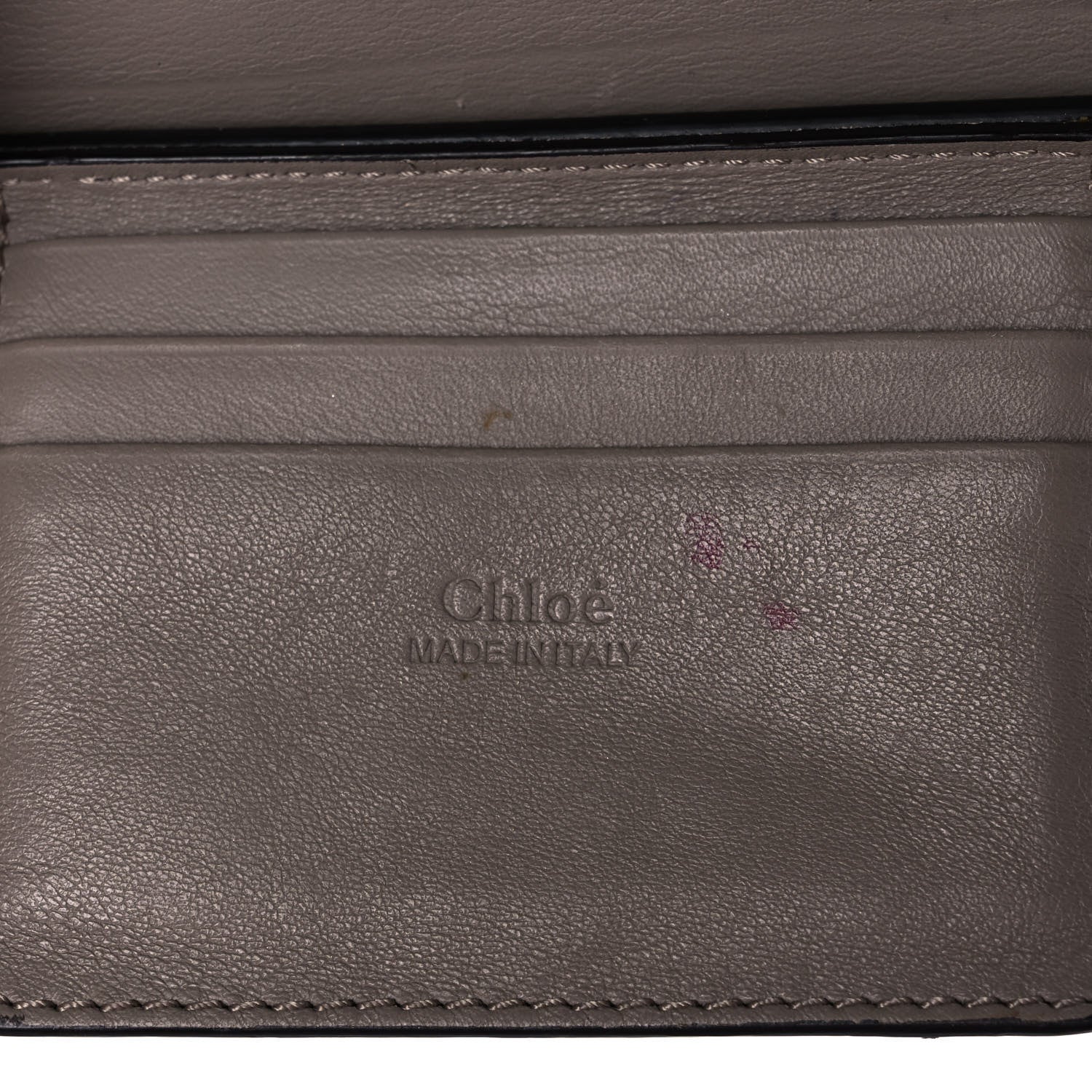 Chloe Suede Calfskin Mini Faye Shoulder Bag Motty Grey 6 of 11