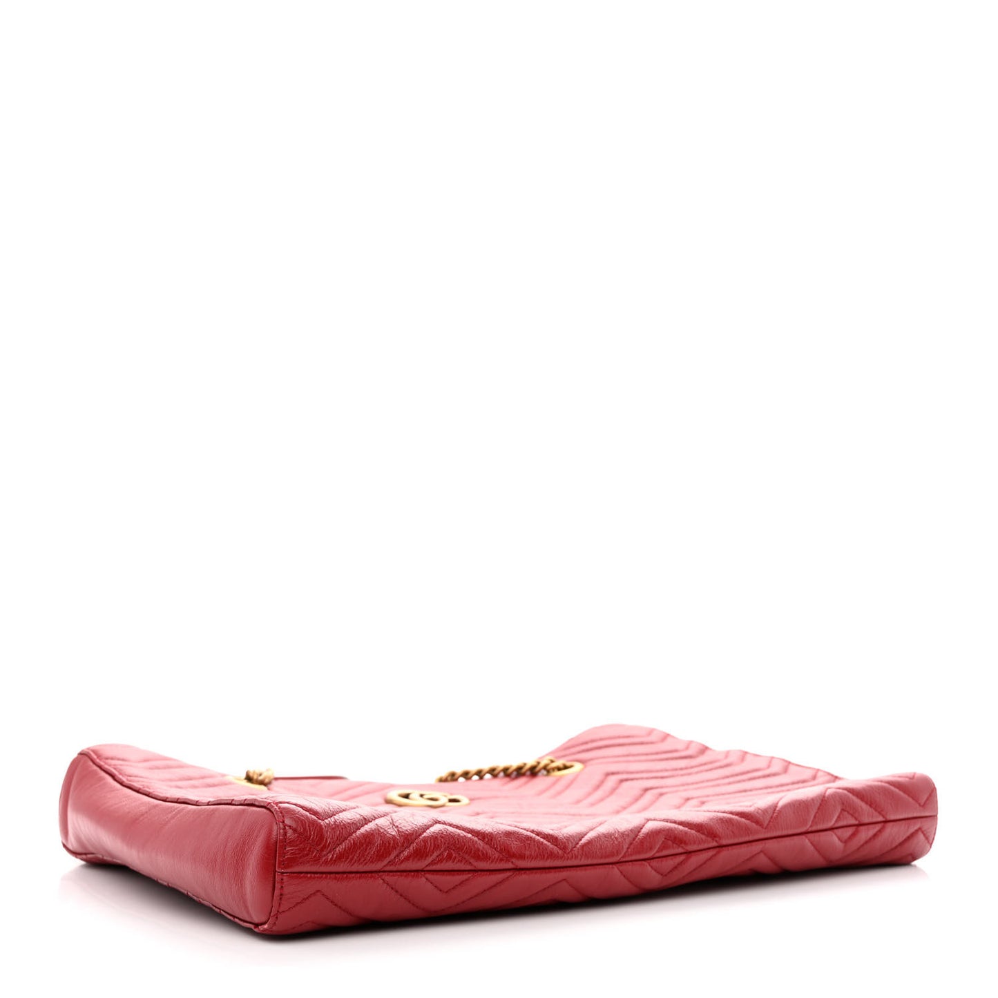 Azalea Calfskin Matelasse Medium GG Marmont Slim Tote Romantic Cerise