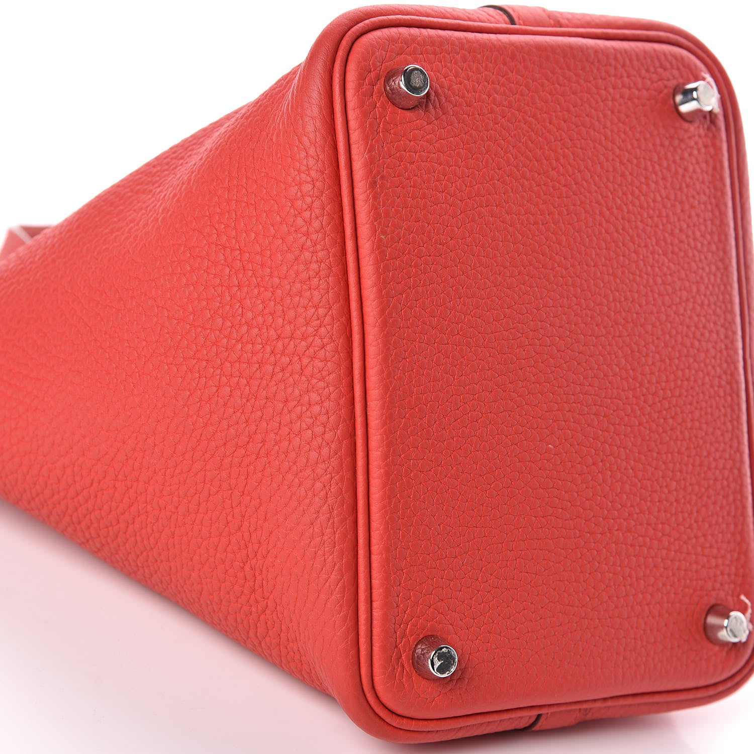 Hermes Taurillon Clemence Picotin Lock 18 PM Rouge Tomate 9 of 12