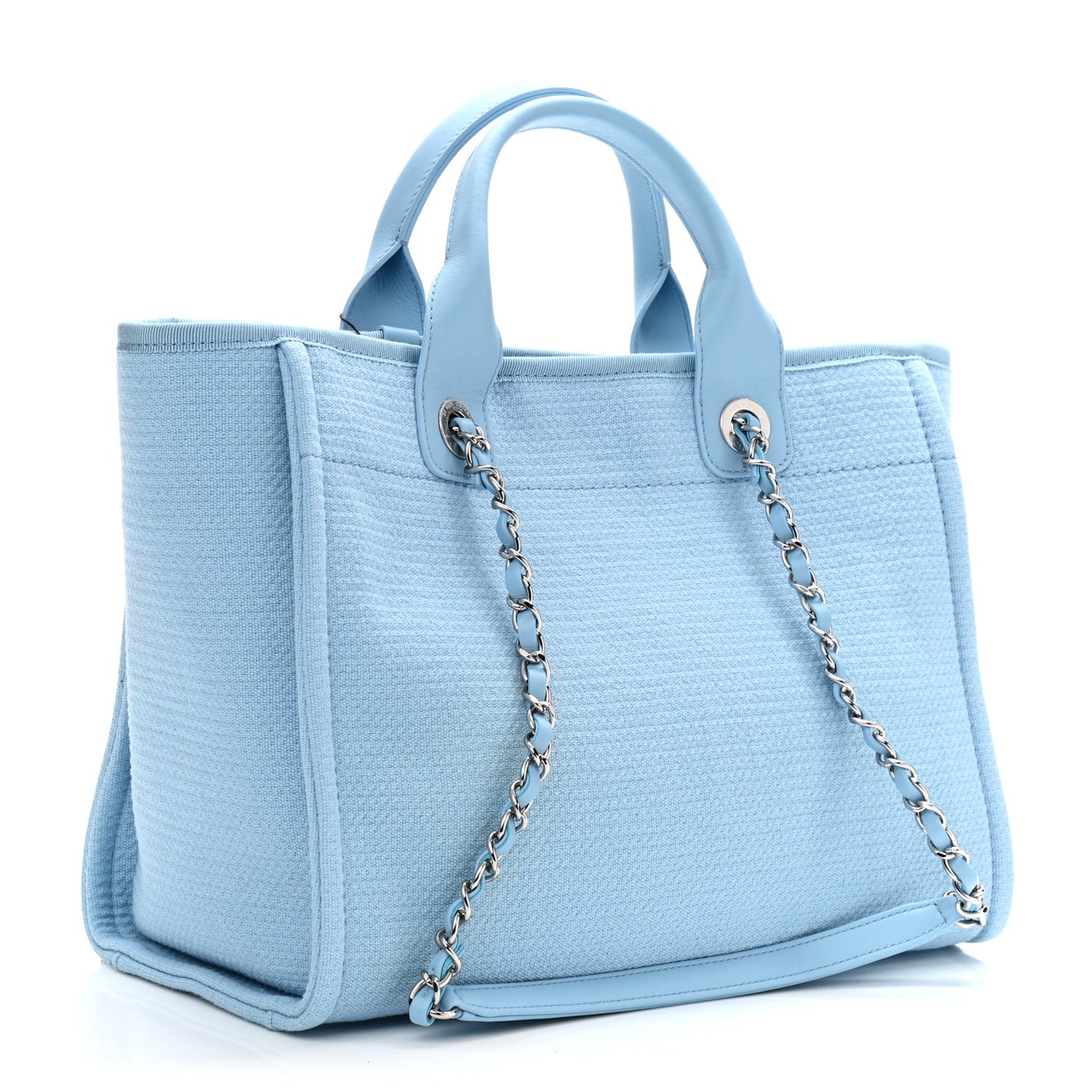 Mixed Fibers Small Deauville Tote Light Blue
