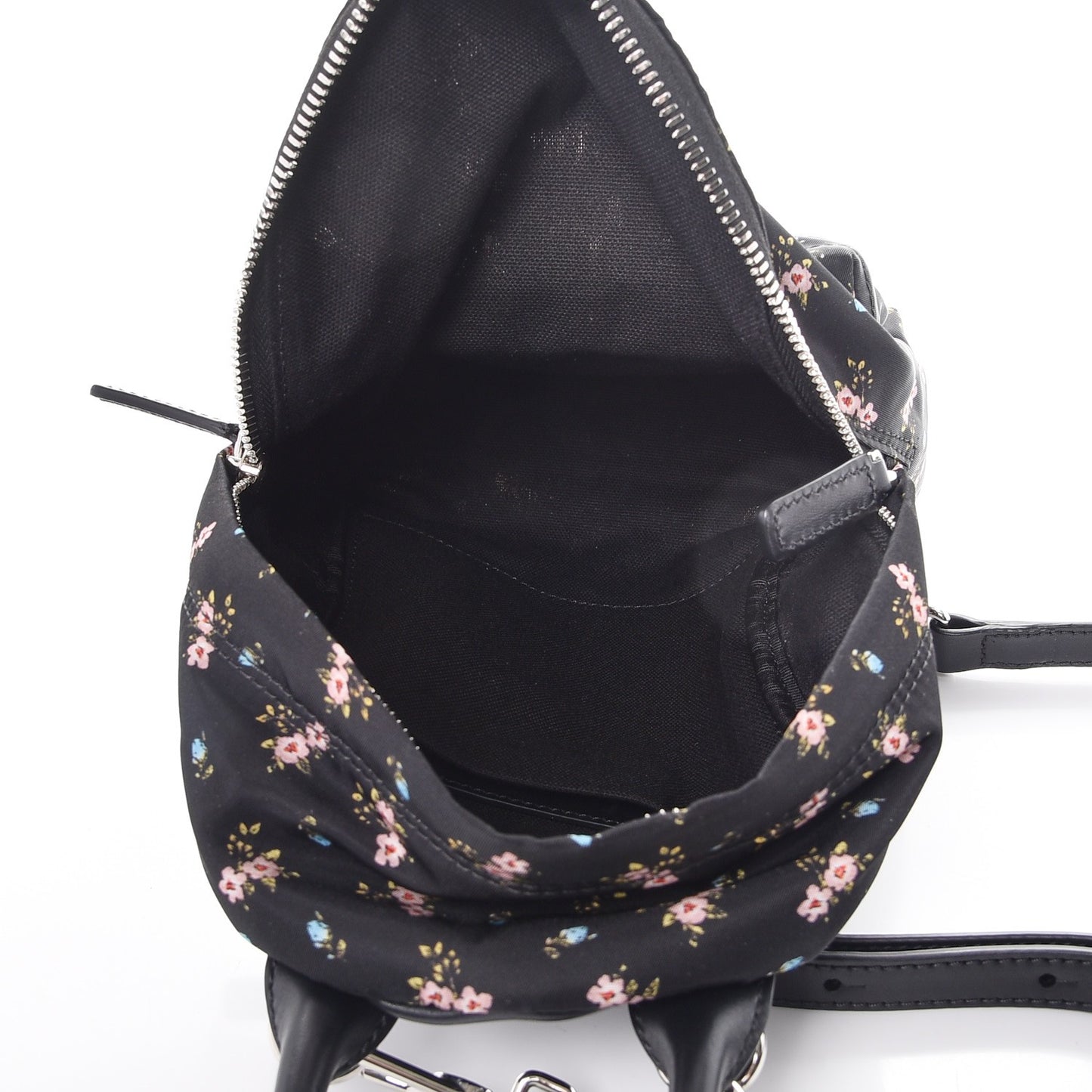 Tech Twill Nylon Hibiscus Print Nano Backpack Multicolor