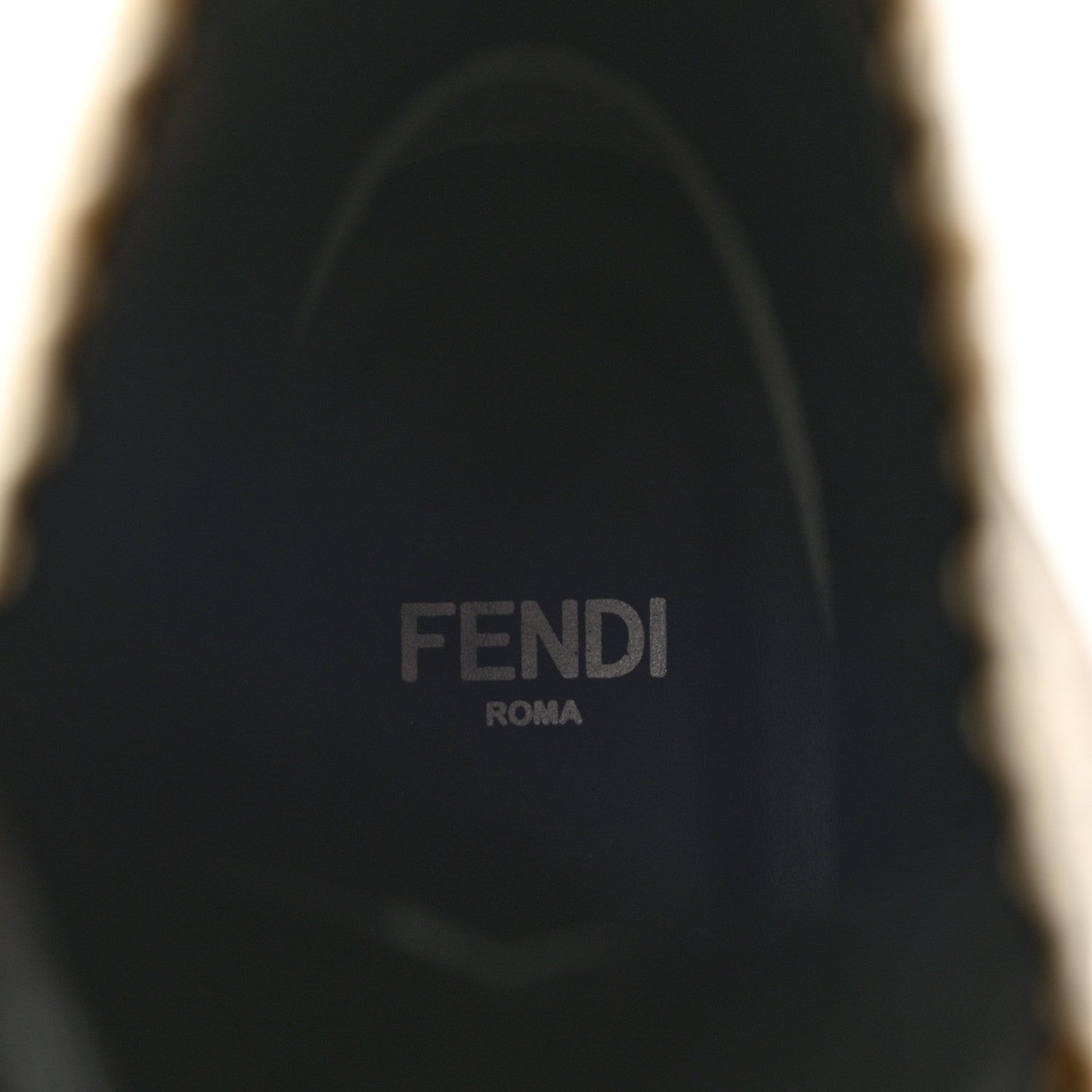 Fendi Calfskin Stretch Fabric Rockoko Biker Boots 37 Tobacco Black Marino 7 of 7