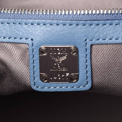 MCM Calfskin Ottomar Monogram Large Klara Hobo Luft Blue 7 of 11