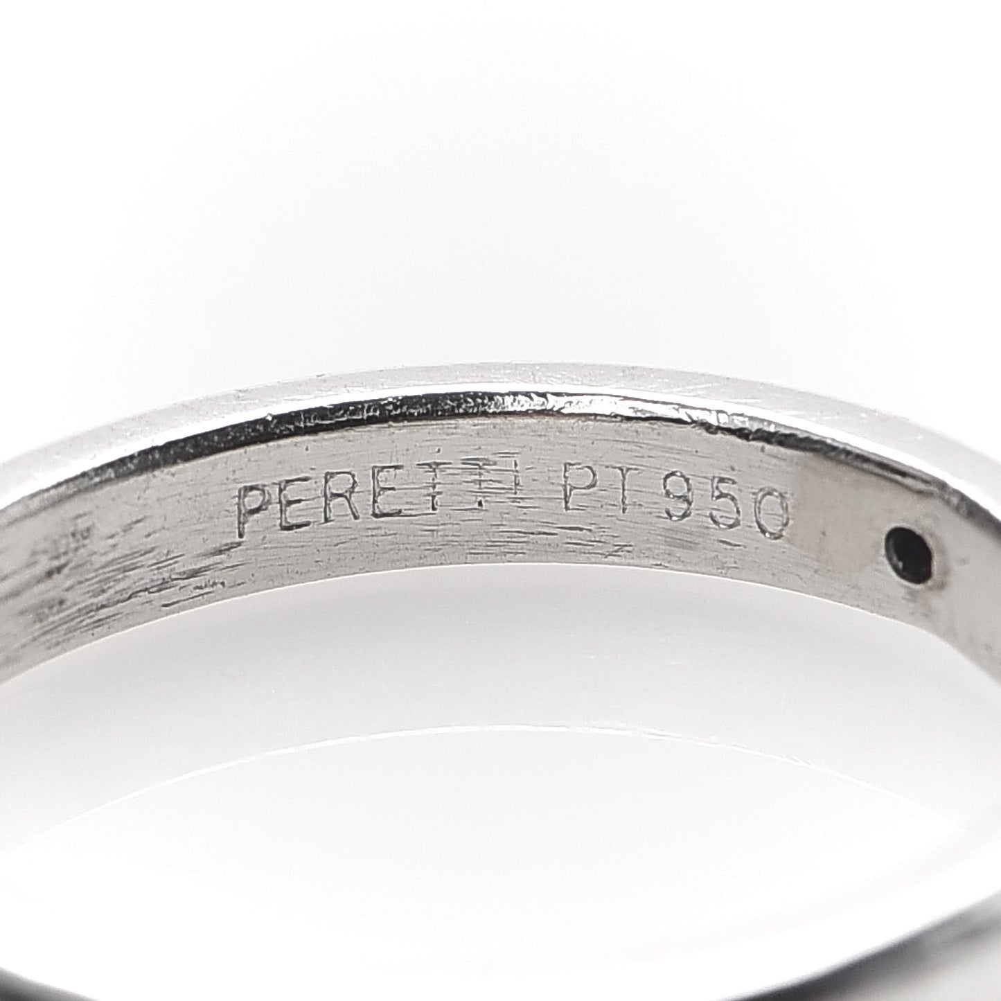 Platinum Elsa Peretti Diamond Band Ring 49 4.75