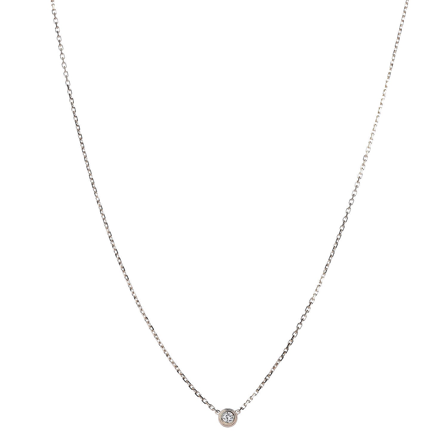Cartier 18K Yellow Gold Diamond XS D'Amour Pendant Necklace 1 of 6