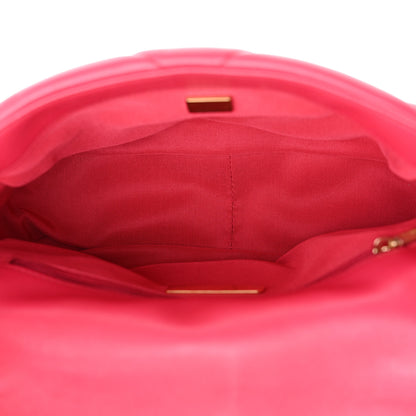 Chanel Lambskin Quilted Medium Chanel 19 Flap Dark Pink 5 of 10