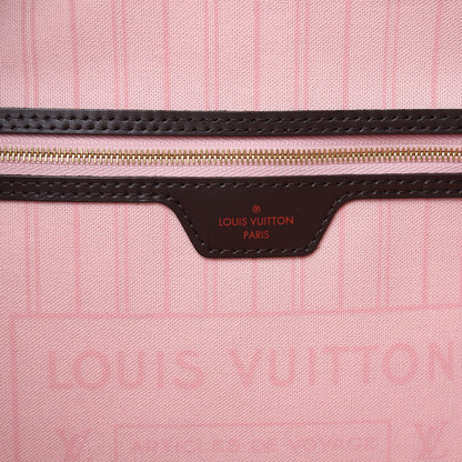 Louis Vuitton Damier Ebene Neo Neverfull MM Rose Ballerine 6 of 11
