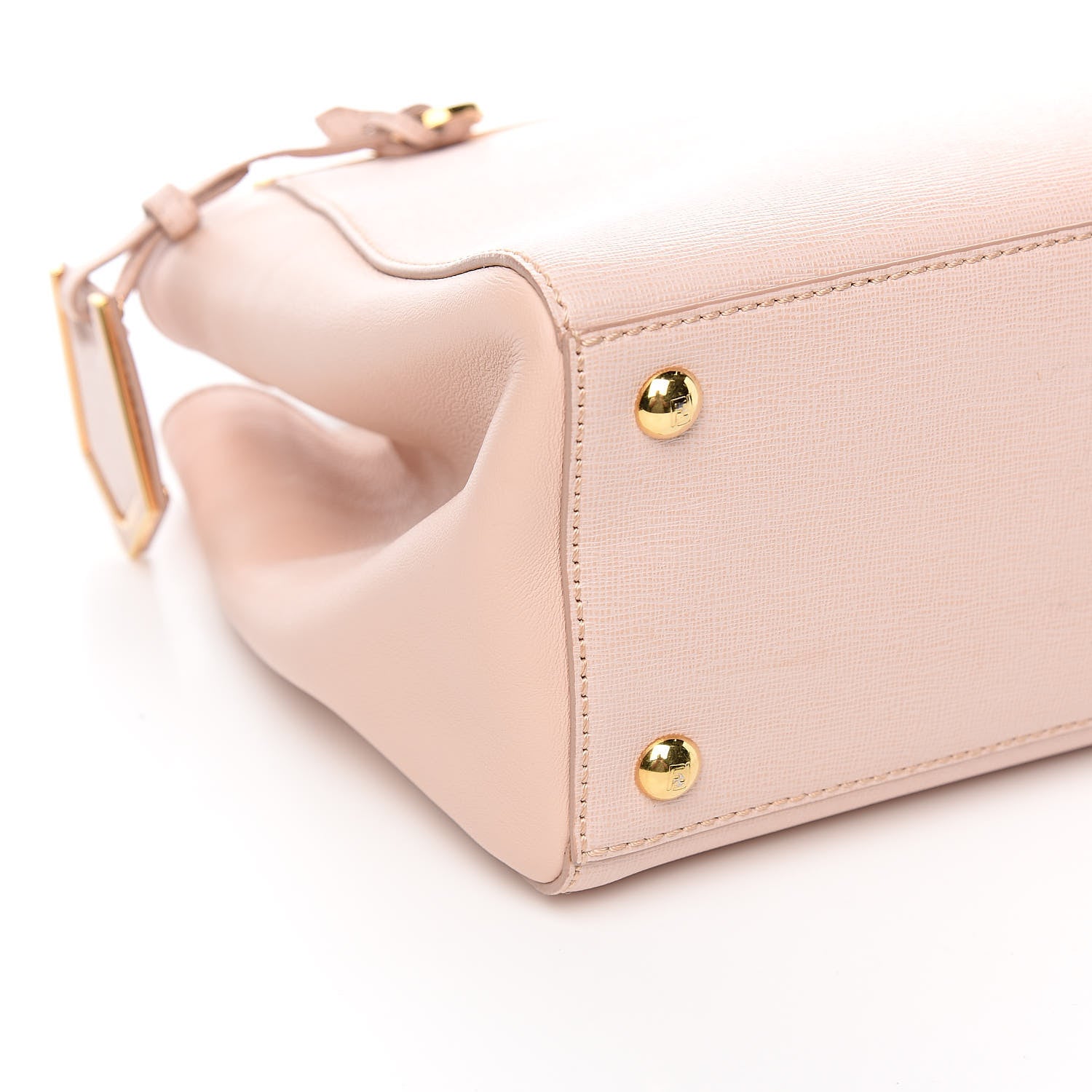 Fendi Vitello Elite Flamingo Petite 2Jours Tote Rosa Plaster 7 of 14