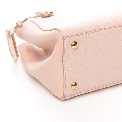 Fendi Vitello Elite Flamingo Petite 2Jours Tote Rosa Plaster 7 of 14