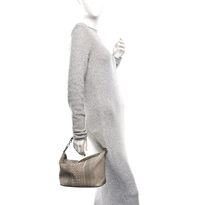 Bottega Veneta Nappa Intrecciato Stitched Small Shoulder Bag Taupe 2 of 10