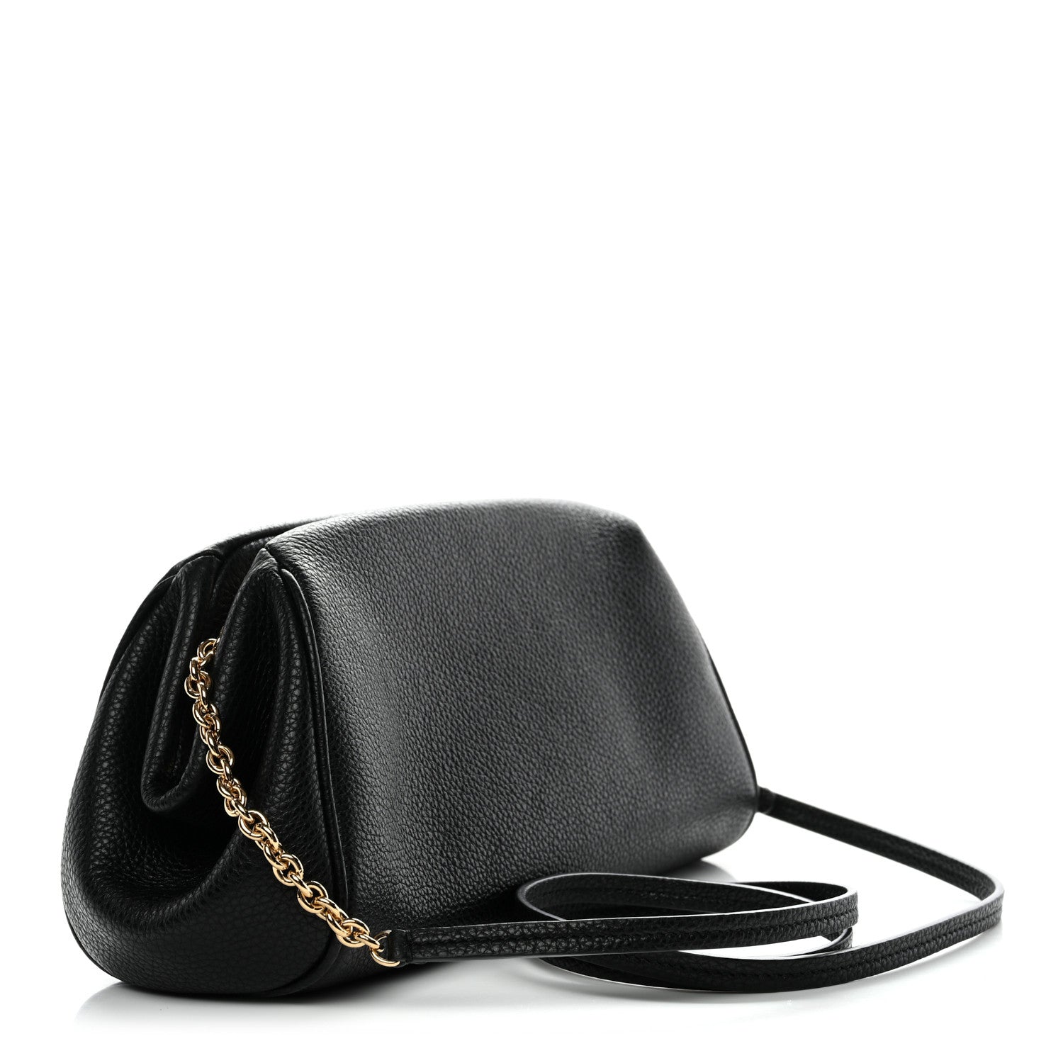 Salvatore Ferragamo Calfskin Small Gancini Crossbody Black 1820895
