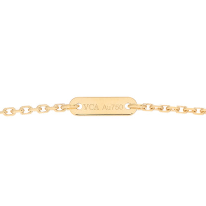 Van Cleef & Arpels 18K Yellow Gold Diamond Mini Frivole Pendant Pave Necklace 4 of 7