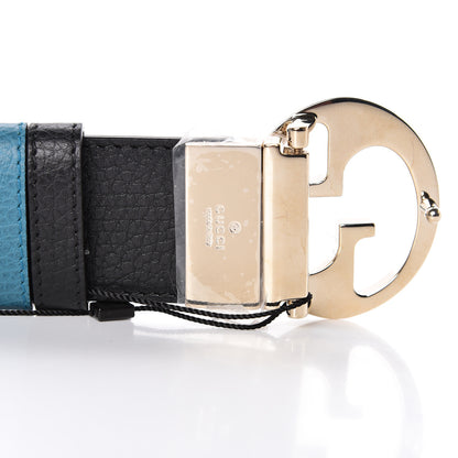 Gucci Dollar Calfskin 1973 Reversible Belt 90 36 Black Deep Cobalt 7 of 9