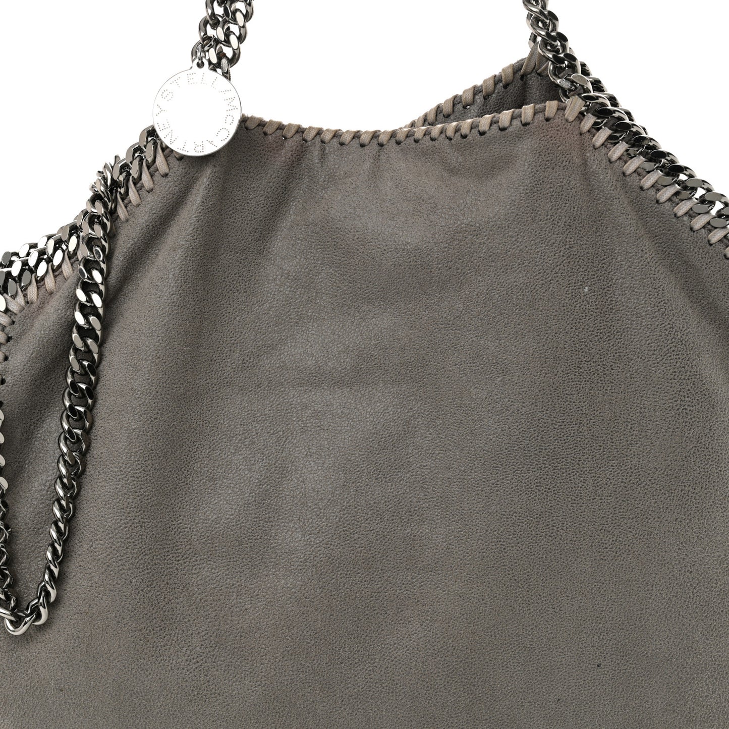 Shaggy Deer Falabella Fold Over Tote Grey