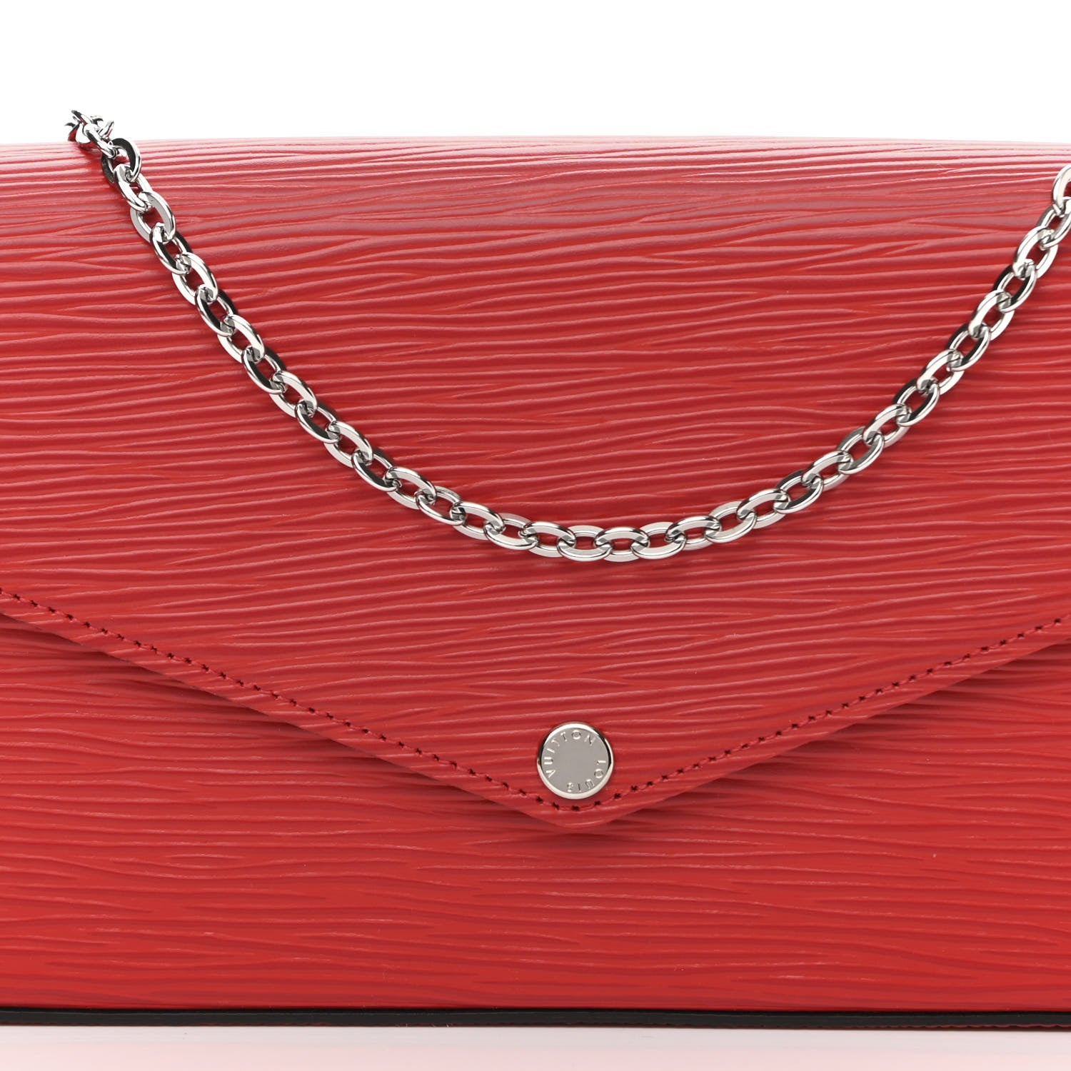 Louis Vuitton Epi Pochette Felicie Coquelicot 9 of 11