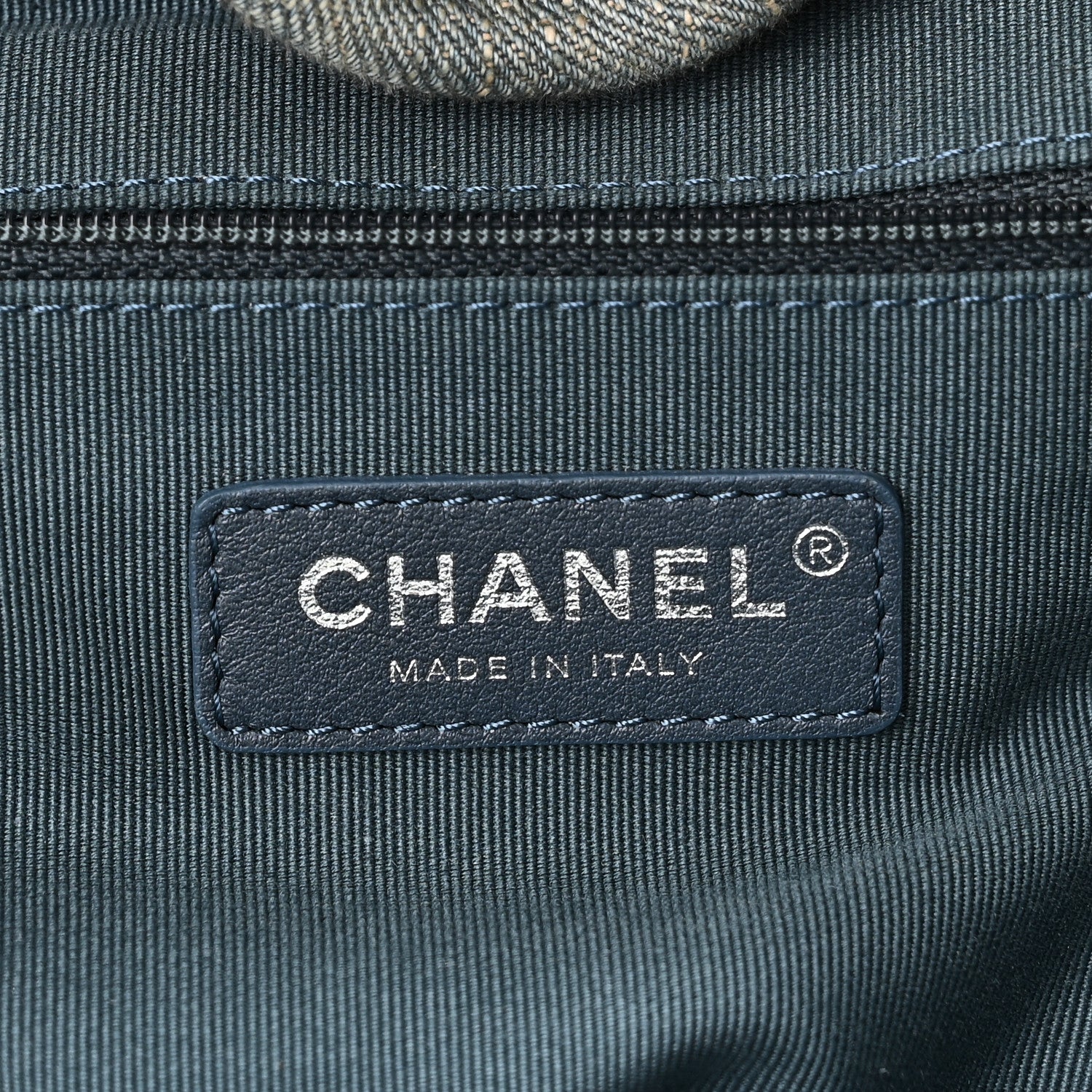 Chanel Denim Small Deauville Tote Light Blue 7 of 11