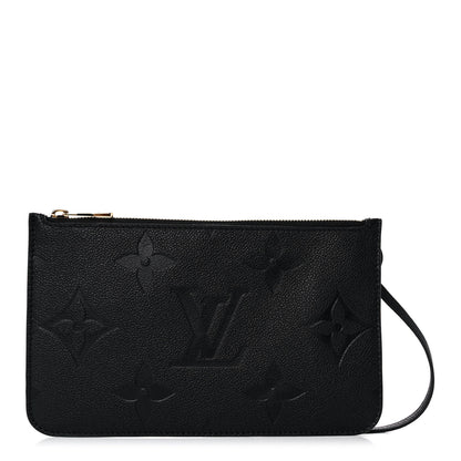 Louis Vuitton Empreinte Monogram Giant Neverfull MM Pochette Black 1 of 8