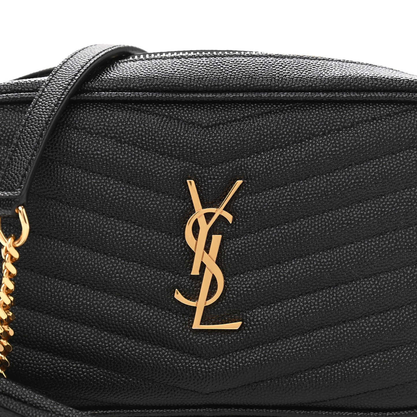 Grain De Poudre Matelasse Monogram Mini Lou Camera Bag Black